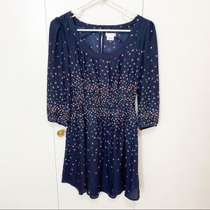 Urban Outfitters Navy Graphic Dress Size Small